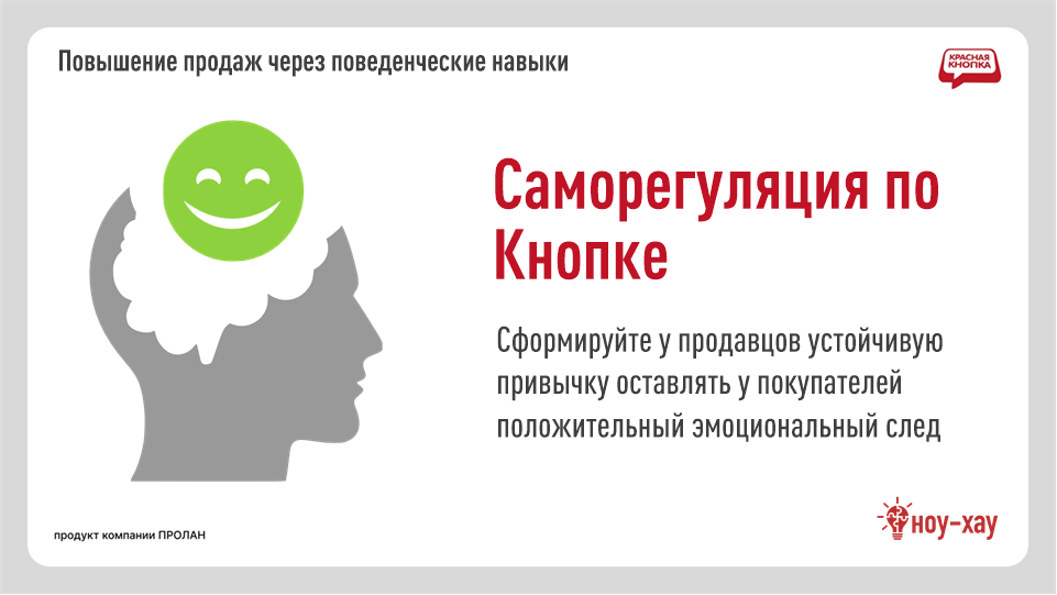 Саморегуляци по кнопка: Привычка располагать